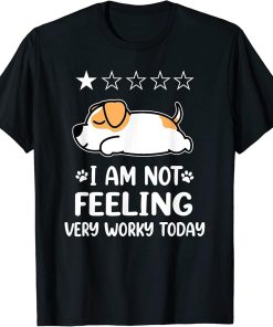 Jack Russell Terrier Dog Sleep I Am Not Feeling Puppy Dogs T-Shirt