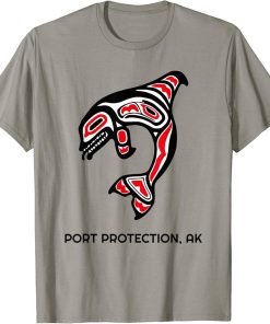 Port Protection, Alaska Native American Orca Killer Whales T-Shirt